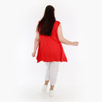  A-Form Top von AKH Fashion aus Viskose, 1233.03071, Rot, Schick, Modern, Bequem