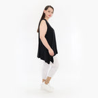  A-Form Top von AKH Fashion aus Viskose, 1233.03071, Schwarz, Schick, Modern, Bequem