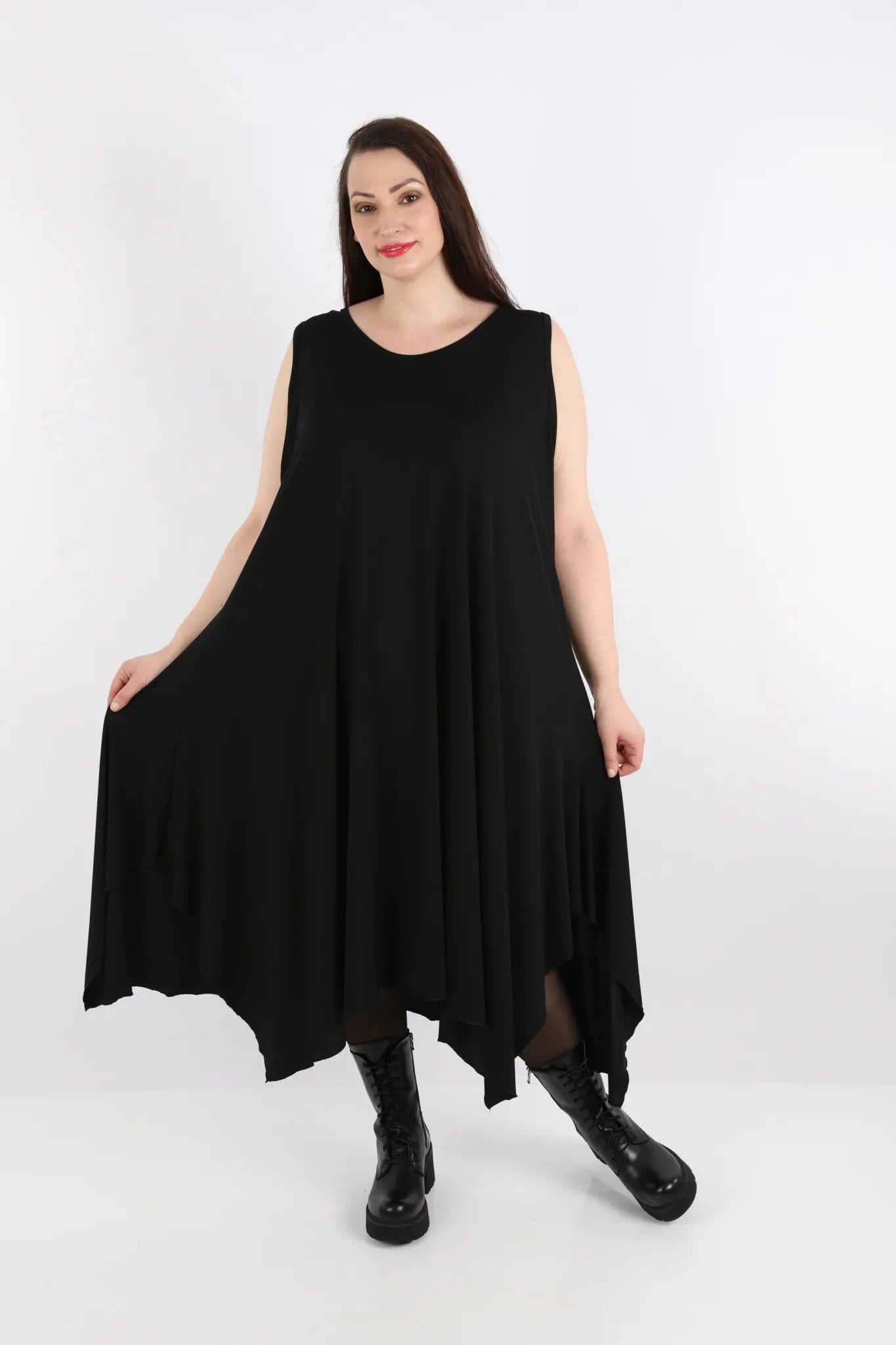 A-Form Tunika von AKH Fashion aus Viskose, 1233.05927, Schwarz, Ausgefallen, Zeitlos