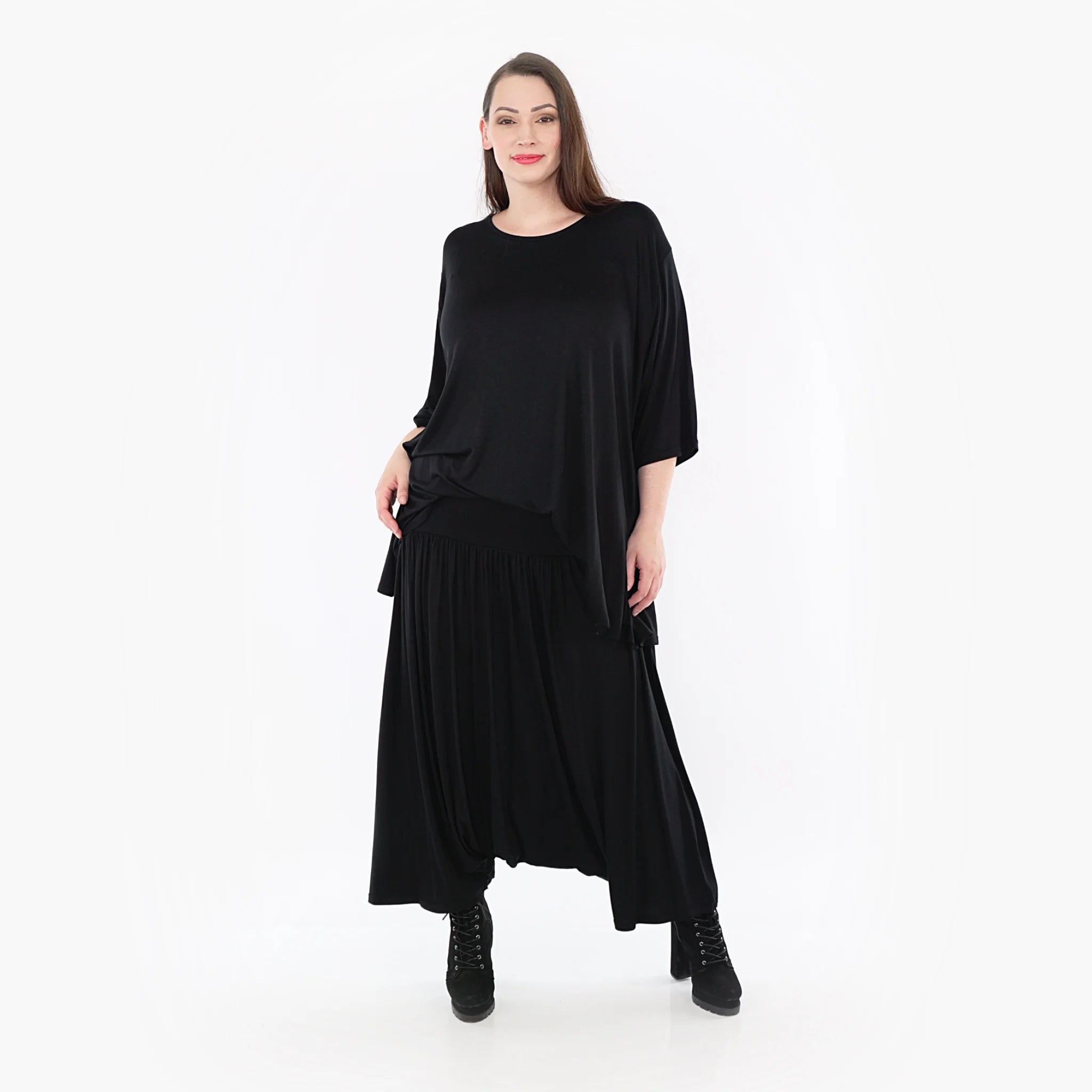  Ballonrock von AKH Fashion aus Viskose, 1233.06944, Schwarz, Schick, Modern, Bequem
