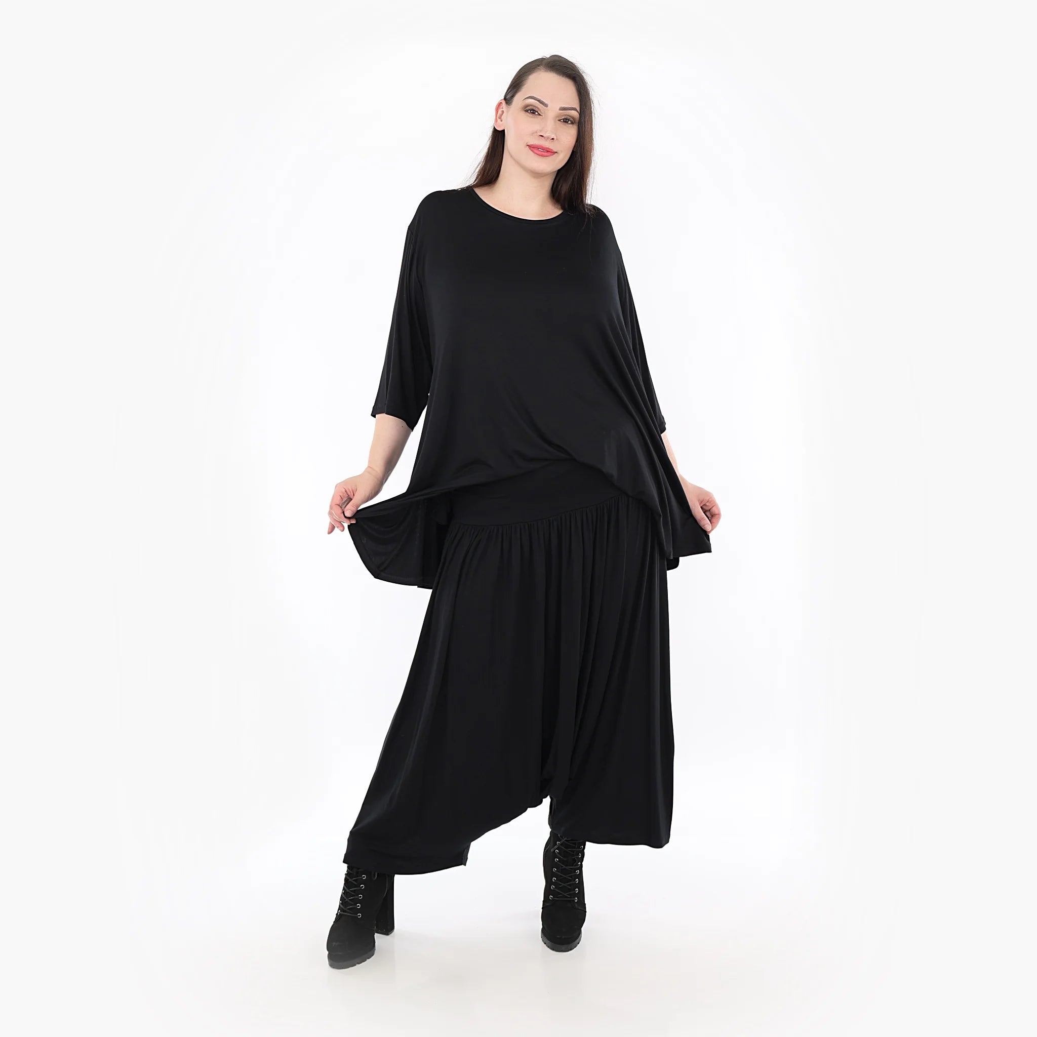  Ballonrock von AKH Fashion aus Viskose, 1233.06944, Schwarz, Schick, Modern, Bequem