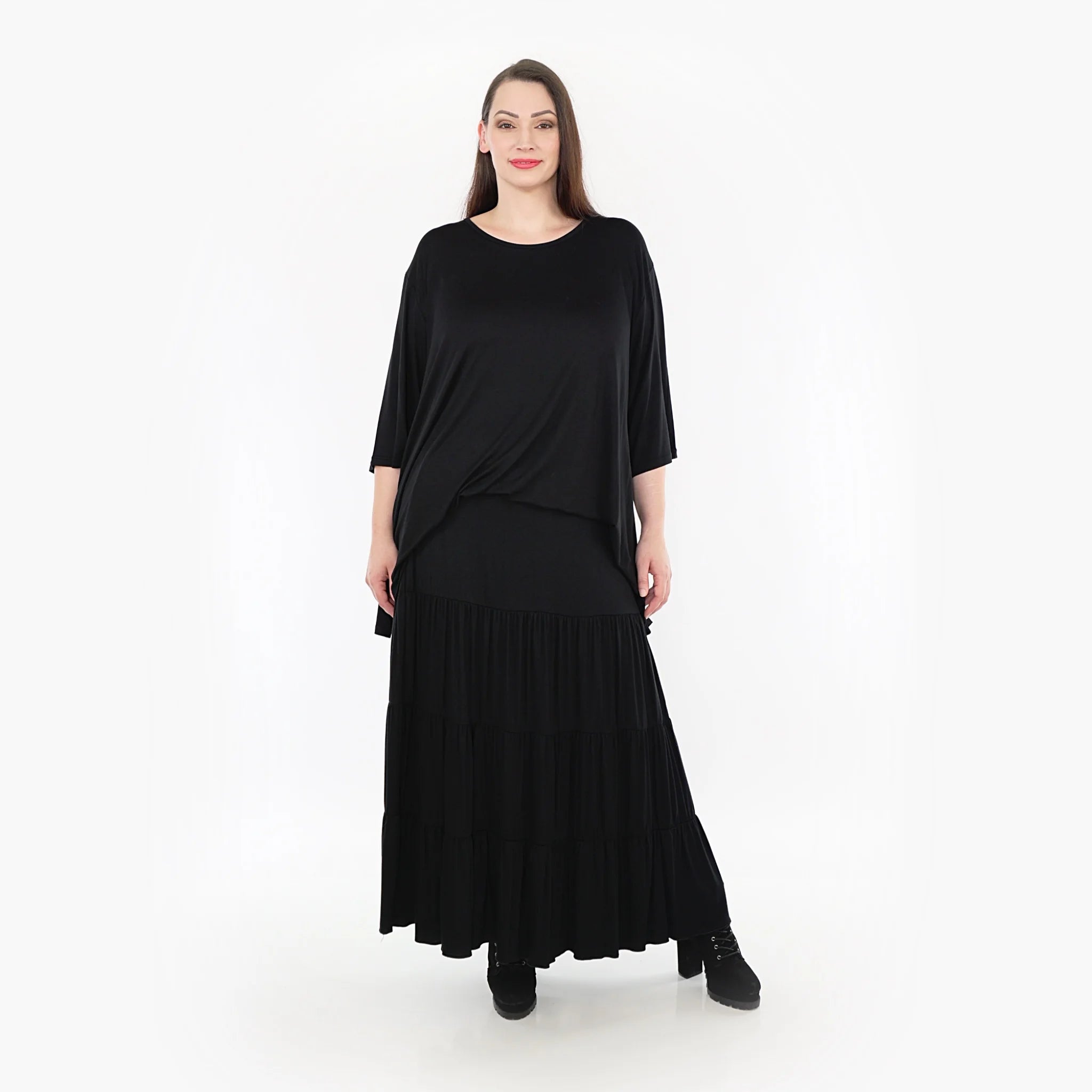  Ballonrock von AKH Fashion aus Viskose, 1233.06945, Schwarz, Schick, Modern, Bequem