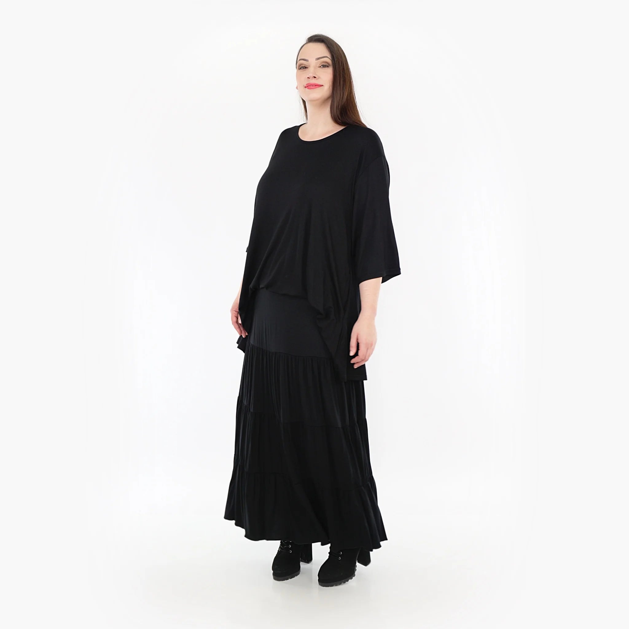  Ballonrock von AKH Fashion aus Viskose, 1233.06945, Schwarz, Schick, Modern, Bequem