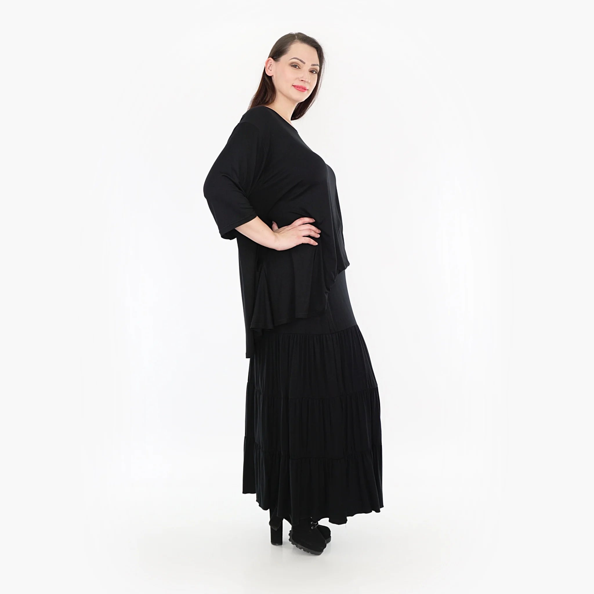  Ballonrock von AKH Fashion aus Viskose, 1233.06945, Schwarz, Schick, Modern, Bequem