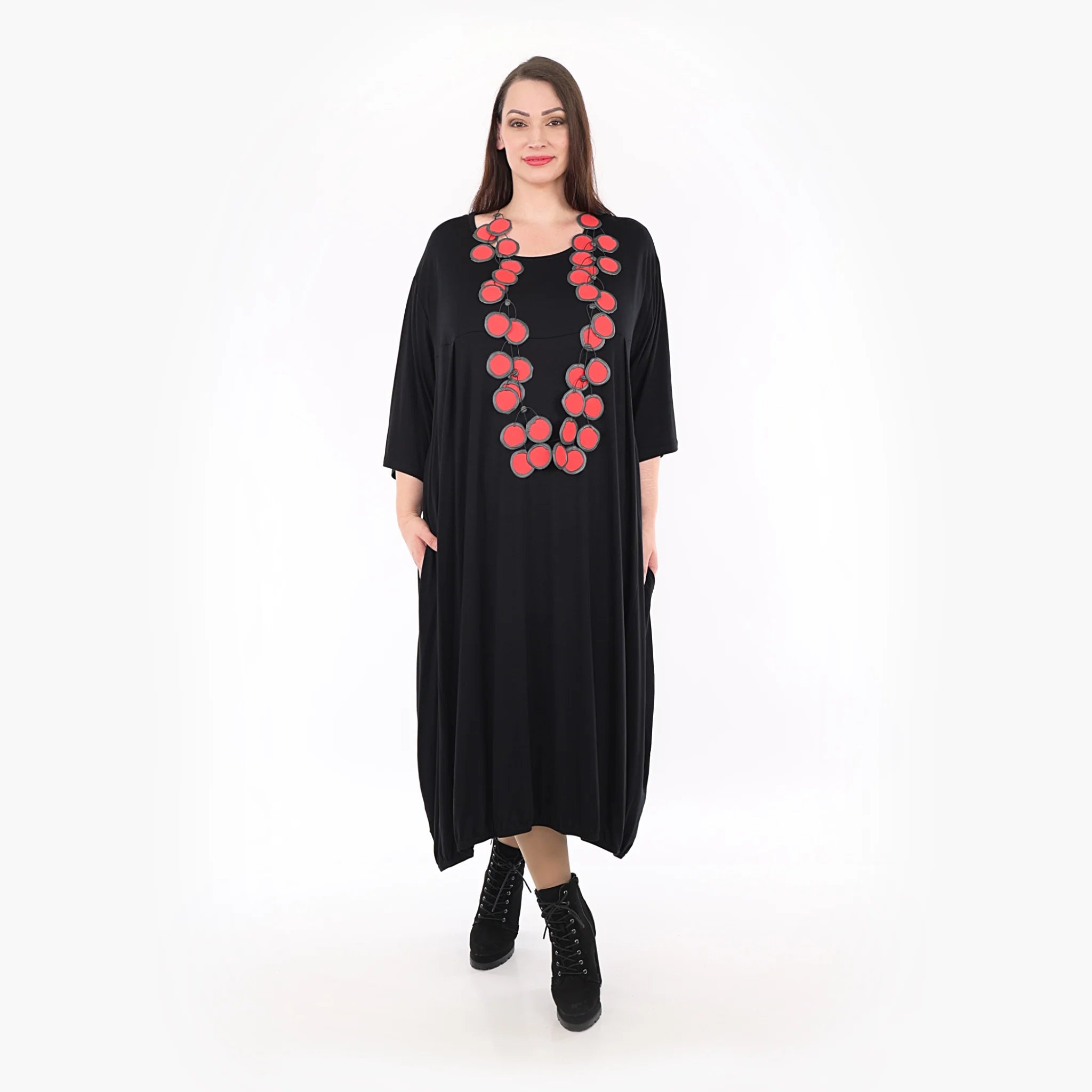 Ballonkleid von AKH Fashion aus Viskose, ausgefallene, zeitlose Lagenlook Mode