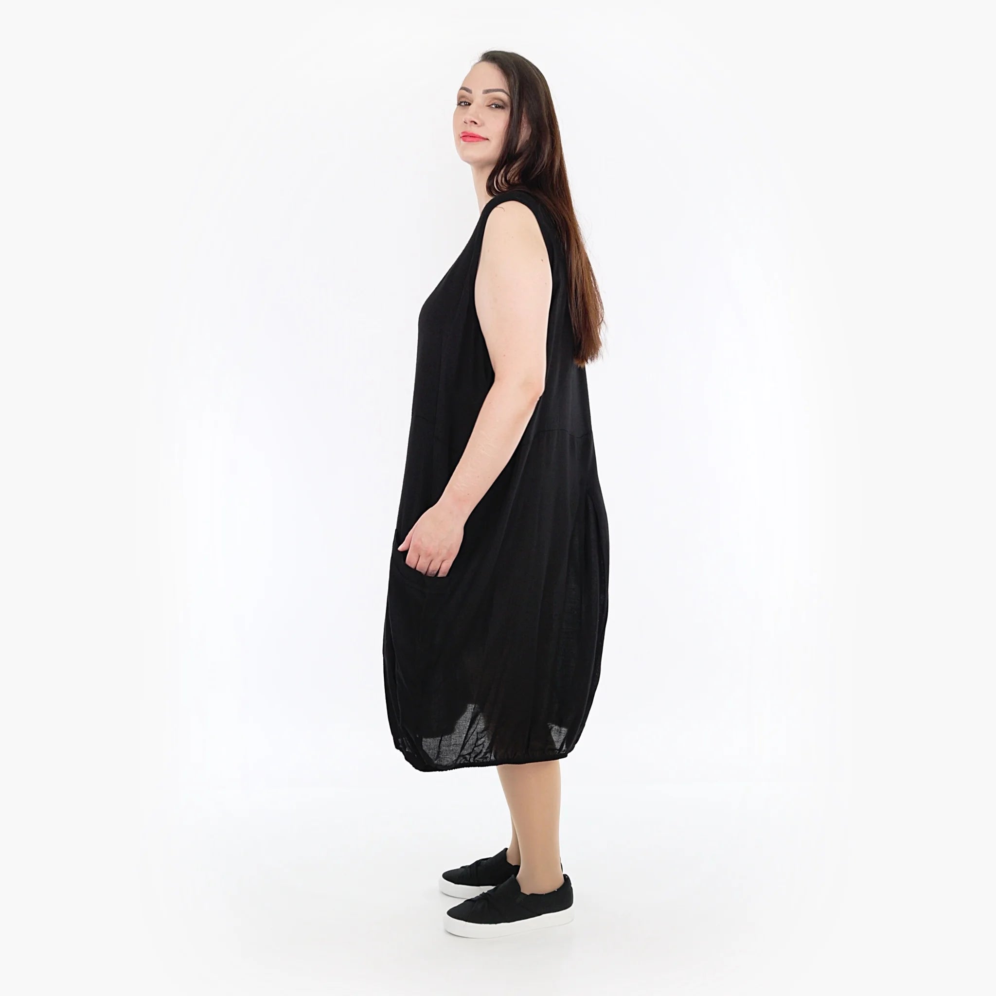  Ballon Tunika von AKH Fashion aus Viskose, 1269.06942, Schwarz, Schick, Modern, Bequem