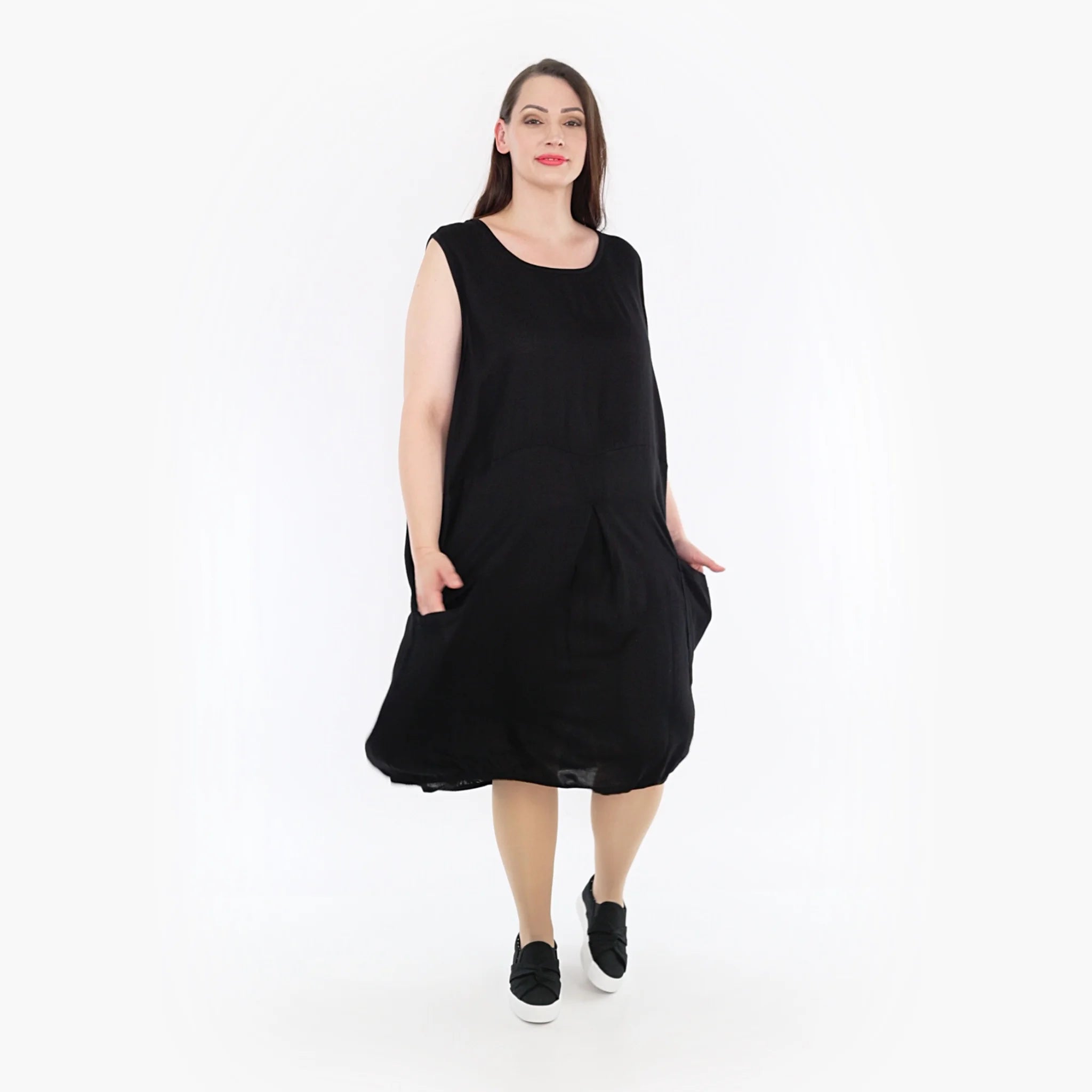  Ballon Tunika von AKH Fashion aus Viskose, 1269.06942, Schwarz, Schick, Modern, Bequem