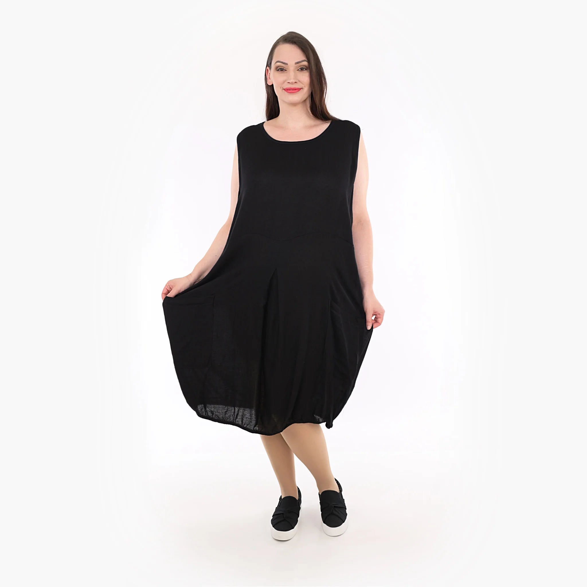  Ballon Tunika von AKH Fashion aus Viskose, 1269.06942, Schwarz, Schick, Modern, Bequem