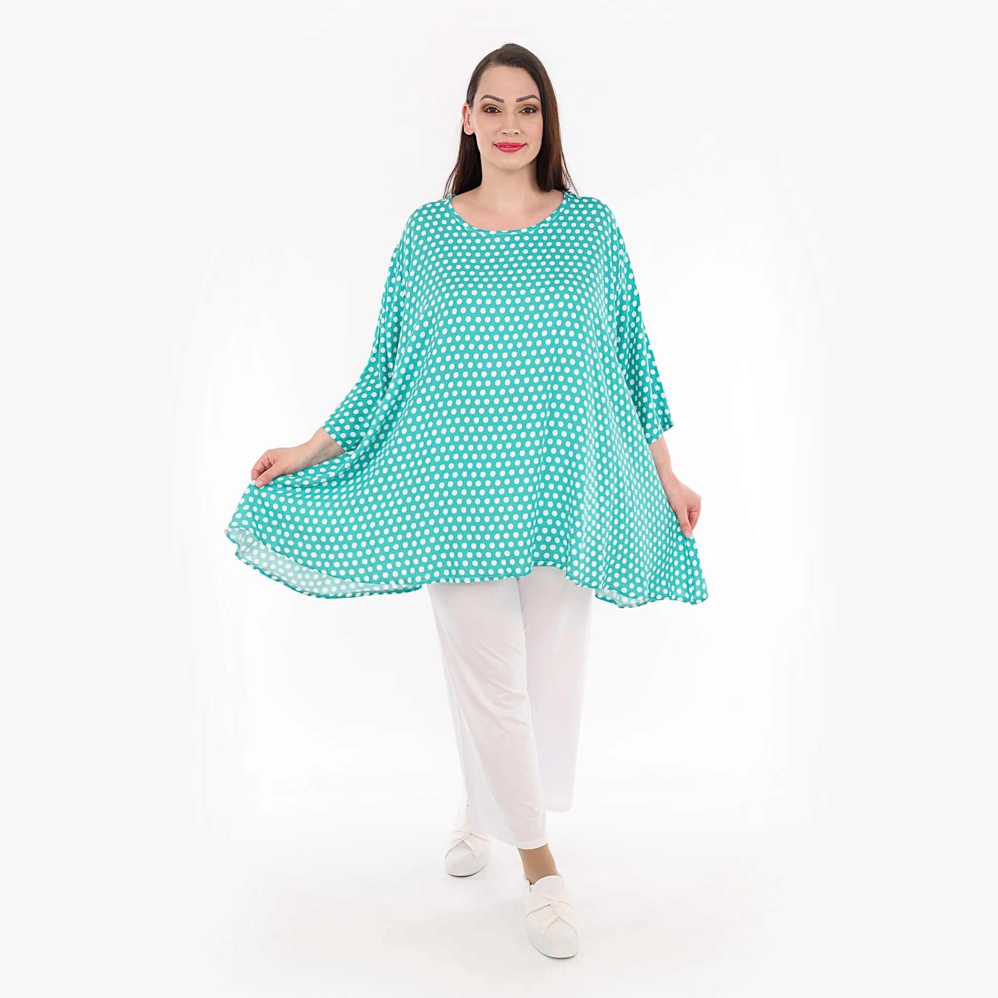A-Form Shirt von AKH Fashion aus Viskose, ausgefallene, zeitlose Lagenlook Mode