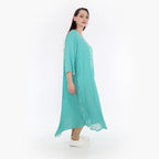  A-Form Kleid von AKH Fashion aus Viskose, 1273.01927, Mint-Weiß, Schick, Modern, Bequem