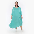  A-Form Kleid von AKH Fashion aus Viskose, 1273.01927, Mint-Weiß, Schick, Modern, Bequem