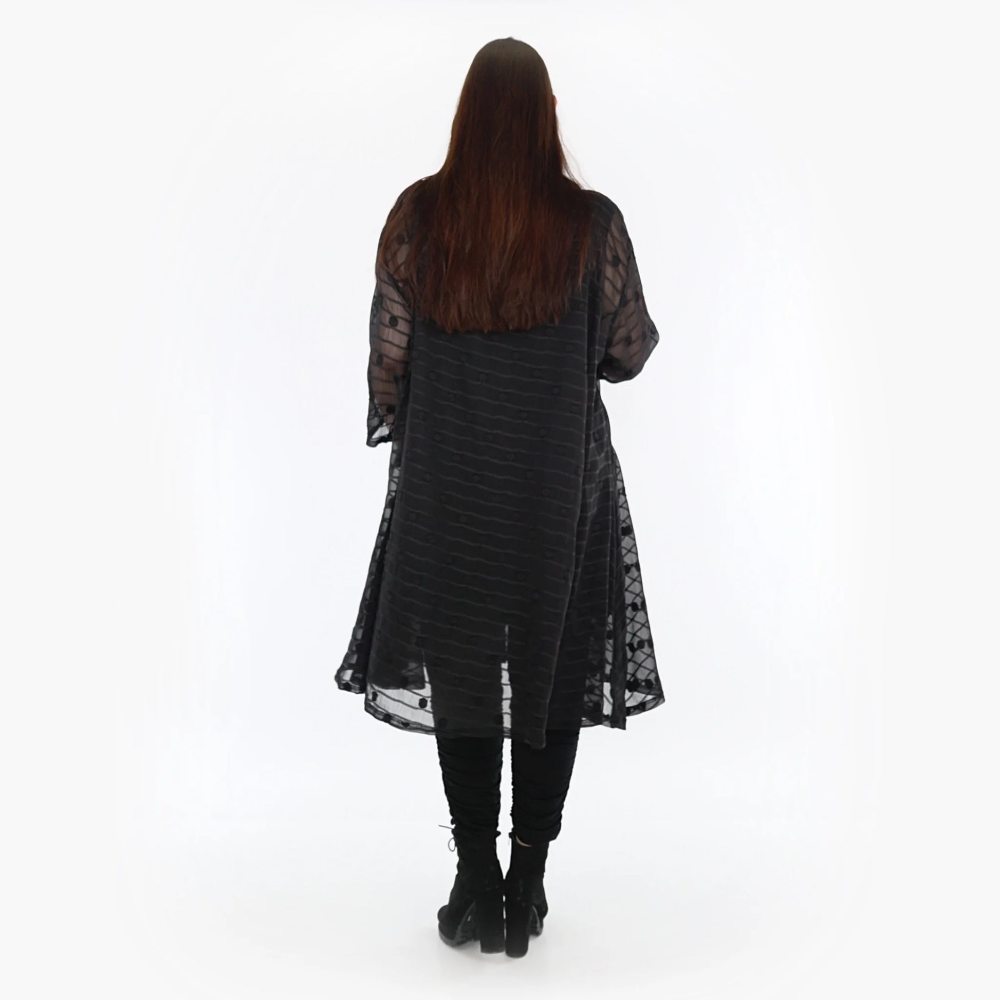  A-Form Bluse von AKH Fashion aus Materialmix, 1316.06606, Schwarz, Streifen, Ausgefallen