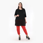  AKH Fashion Shirt in gerader Form, aus Viskose, 1322.06965, Schwarz, Schick, Modern
