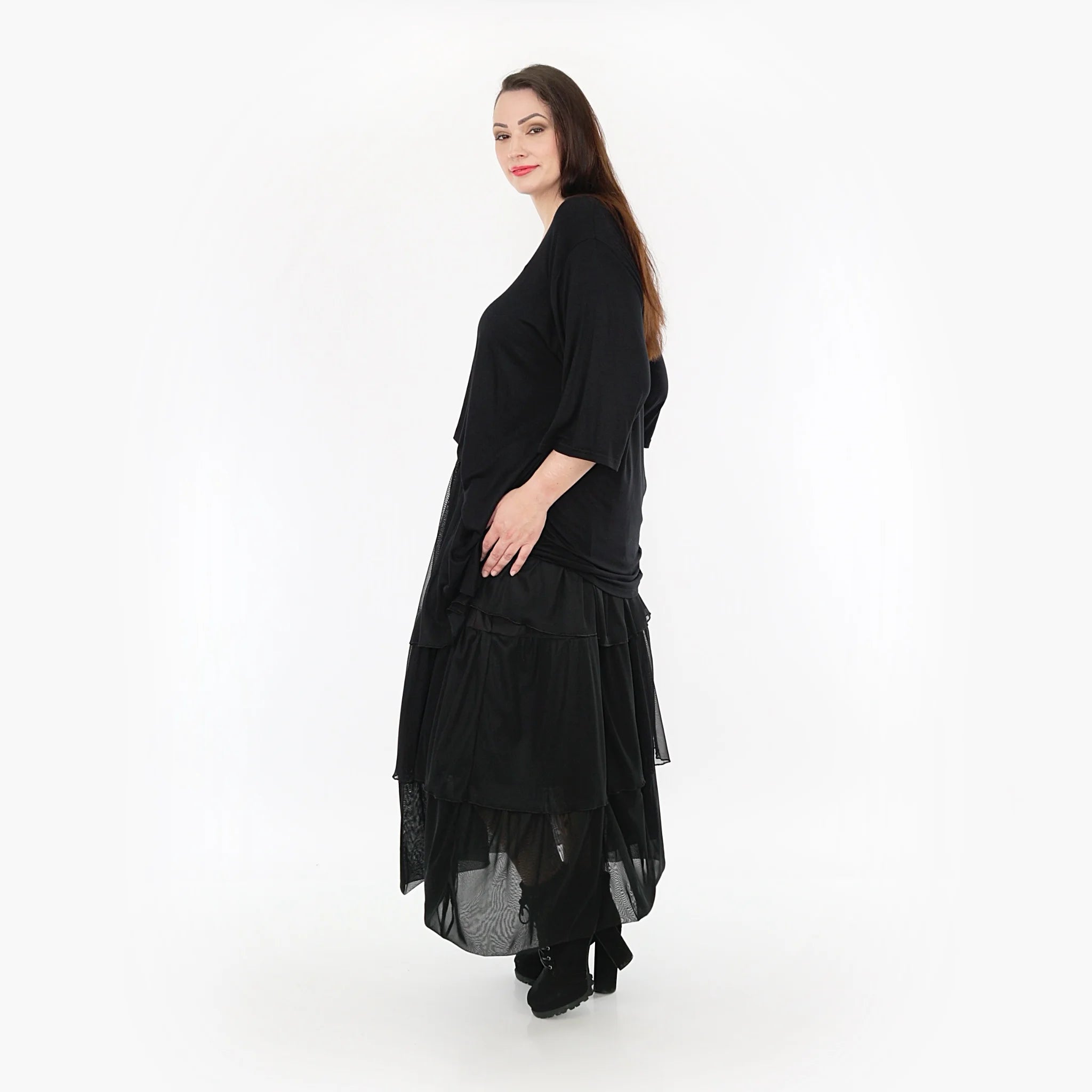  Ballonrock von AKH Fashion aus Baumwolle, 1326.06969, Schwarz, Schick, Modern, Bequem