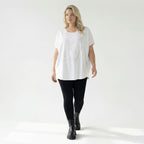 Oversized Shirt von Divas Planet aus Baumwolle, DP10148, Weiß, Schick, Modern, Bequem