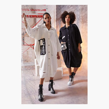  Ballonmantel von H4 Fashion aus Baumwolle, 1836, Ekru, Schick, Modern, Bequem