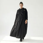 Zweiteiliges Damenkleid von Red Corner in Schwarz – Popeline & Jersey, Oversize, EU 42 bis 48, Avantgarde Look