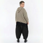 AKH Premium Bigshirt in kastiger Form, aus Baumwolle, P1032.2601, Beige, Ausgefallen, Zeitlos