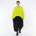 AKH Premium Bigshirt in kastiger Form, aus Baumwolle, P1032.2601, NeonGelb, Ausgefallen