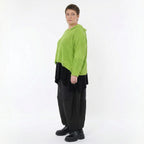 AKH Premium Bigshirt in kastiger Form, aus Baumwolle, P1032.2601, NeonGrün, Ausgefallen