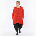 A-Form Bigshirt von AKH Premium aus Baumwolle, P1032.2603, Orange, Ausgefallen, Zeitlos