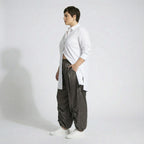 Ballonhose von AKH Premium aus Materialmix, P1027.7181, Braun, Ausgefallen, Zeitlos