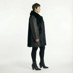  A-Form Jacke von AKH Premium aus Polyester, P1029.7175, Schwarz, Raute, Ausgefallen