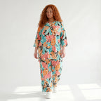 Zeitlos elegantes Lagenlook Oversize Shirt in schmeichelnder A-Form, weich fließend, Mehrfarbig