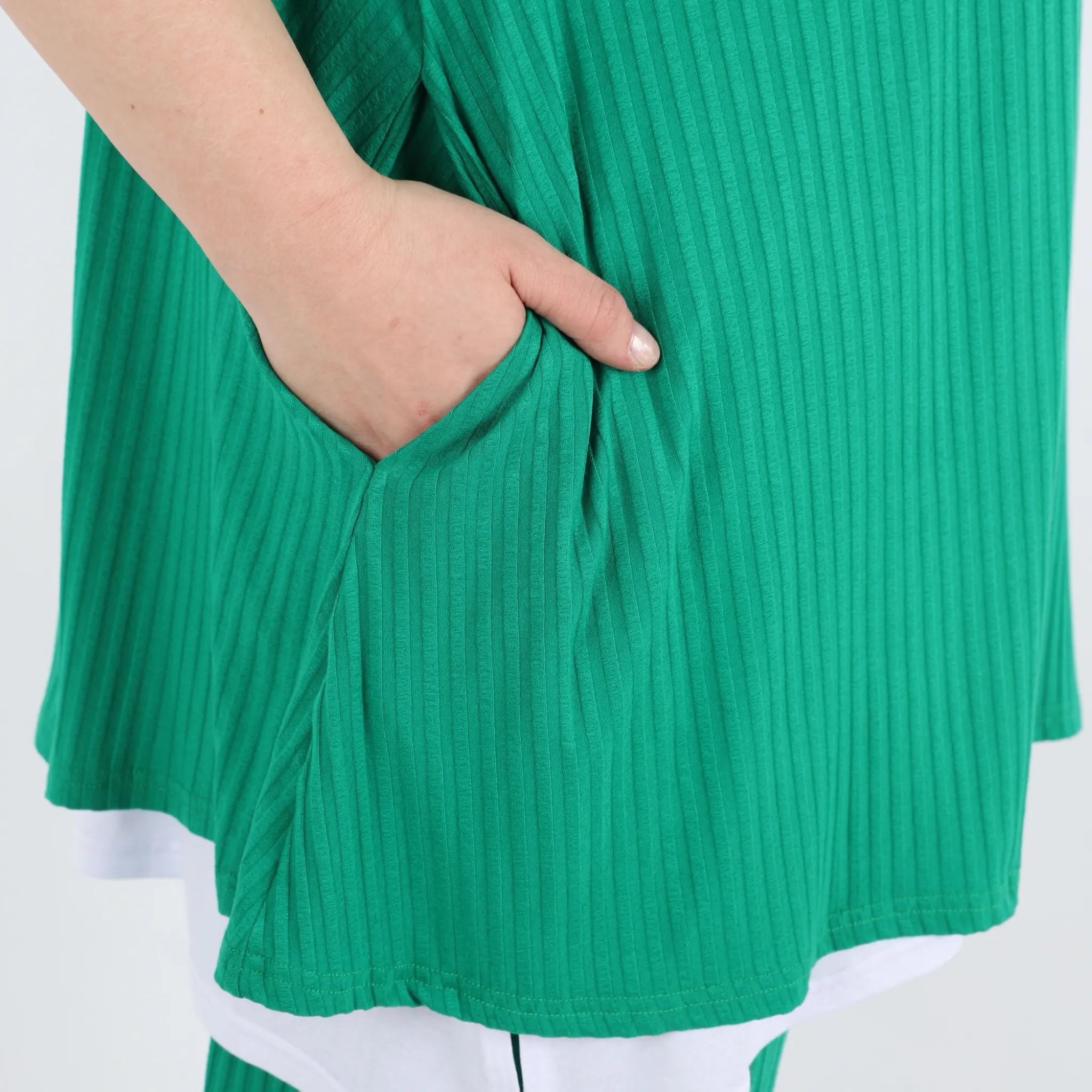  Papita Hose in gerader Form, aus Viskose, 6937, Auroras Grün, Schick, Modern, Bequem