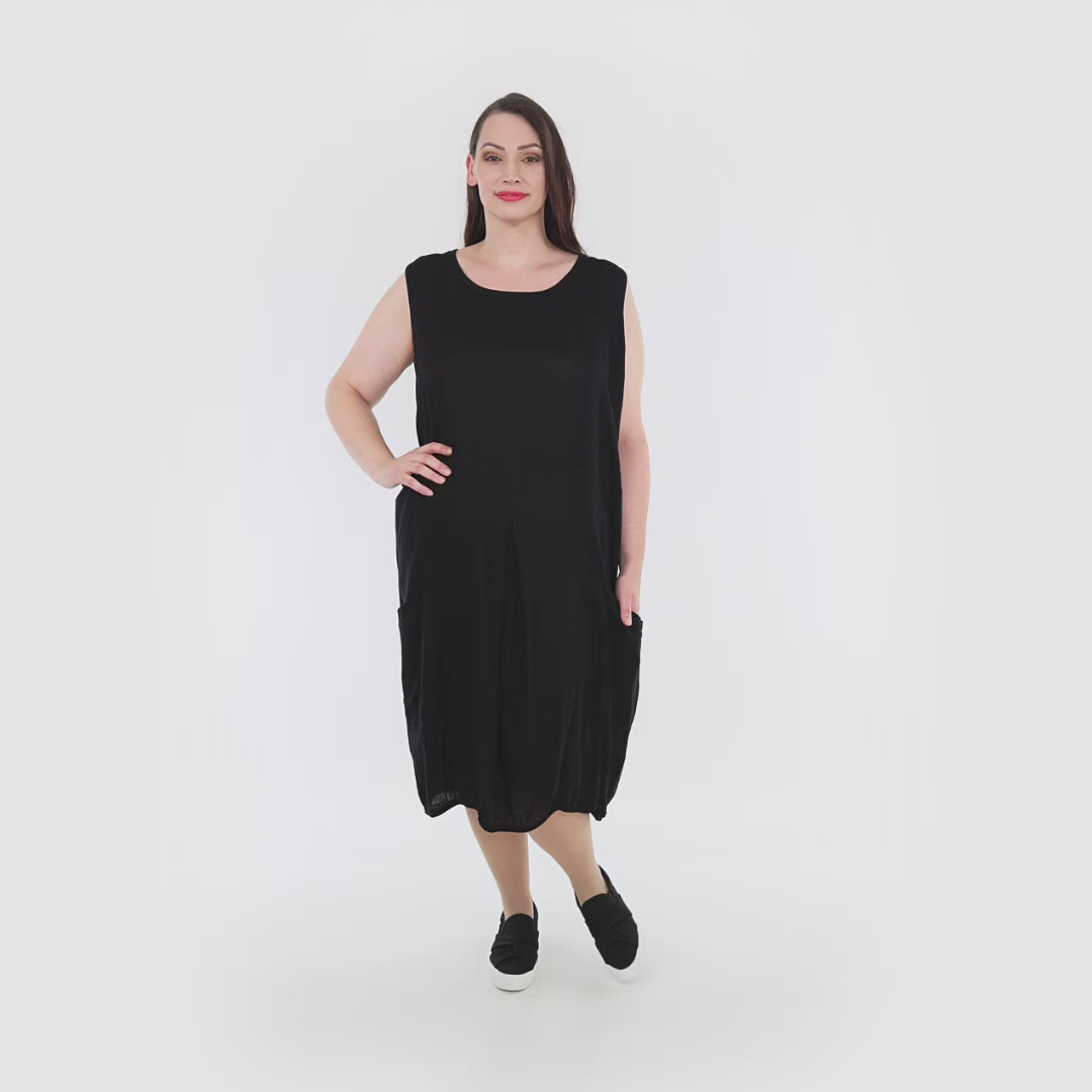 Ballon Tunika von AKH Fashion aus Viskose, 1269.06942, Schwarz, Schick, Modern, Bequem