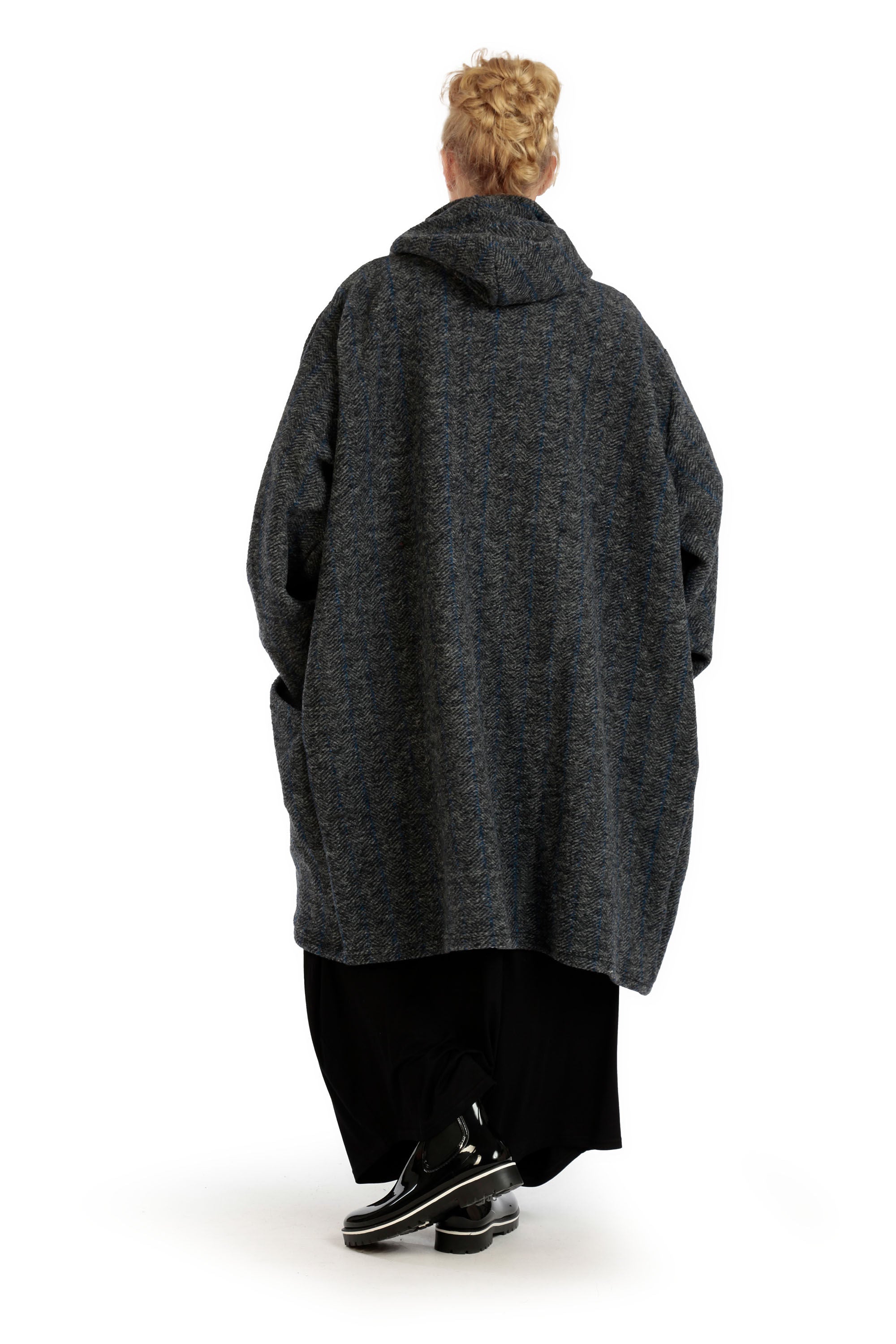  Ballonmantel von AKH Fashion aus Materialmix, 1166.06690, Anthrazit, Schick, Modern