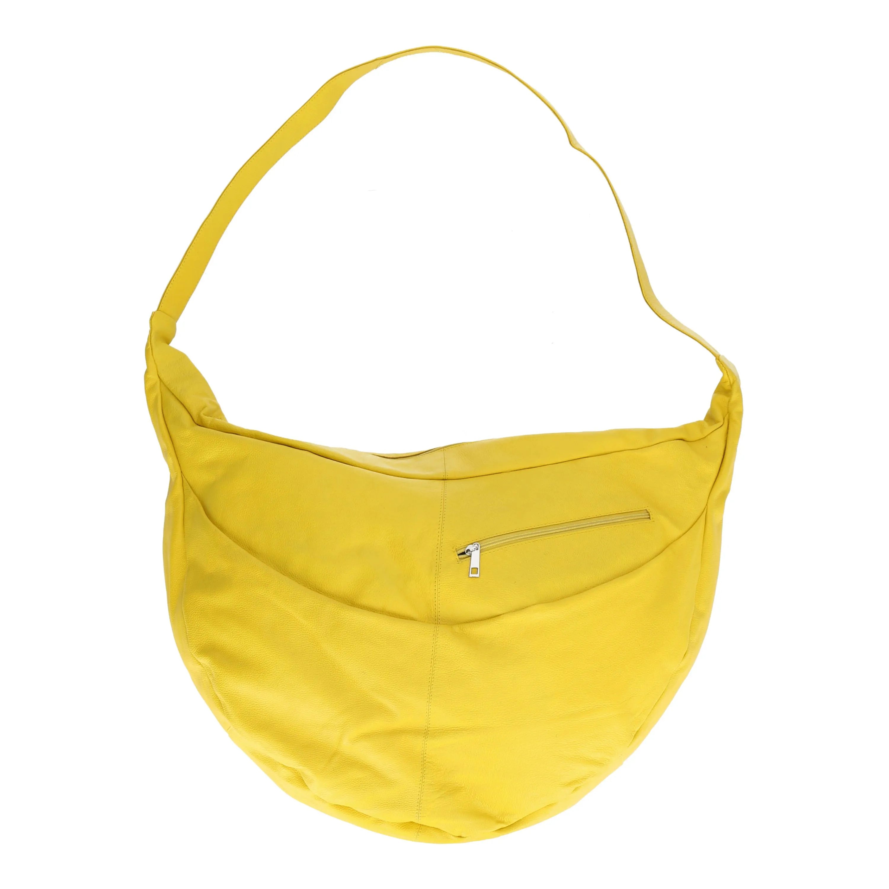  Ballon Tasche von AKH Fashion aus Leder, 1180.DJ004, Limette, Schick, Modern, Bequem
