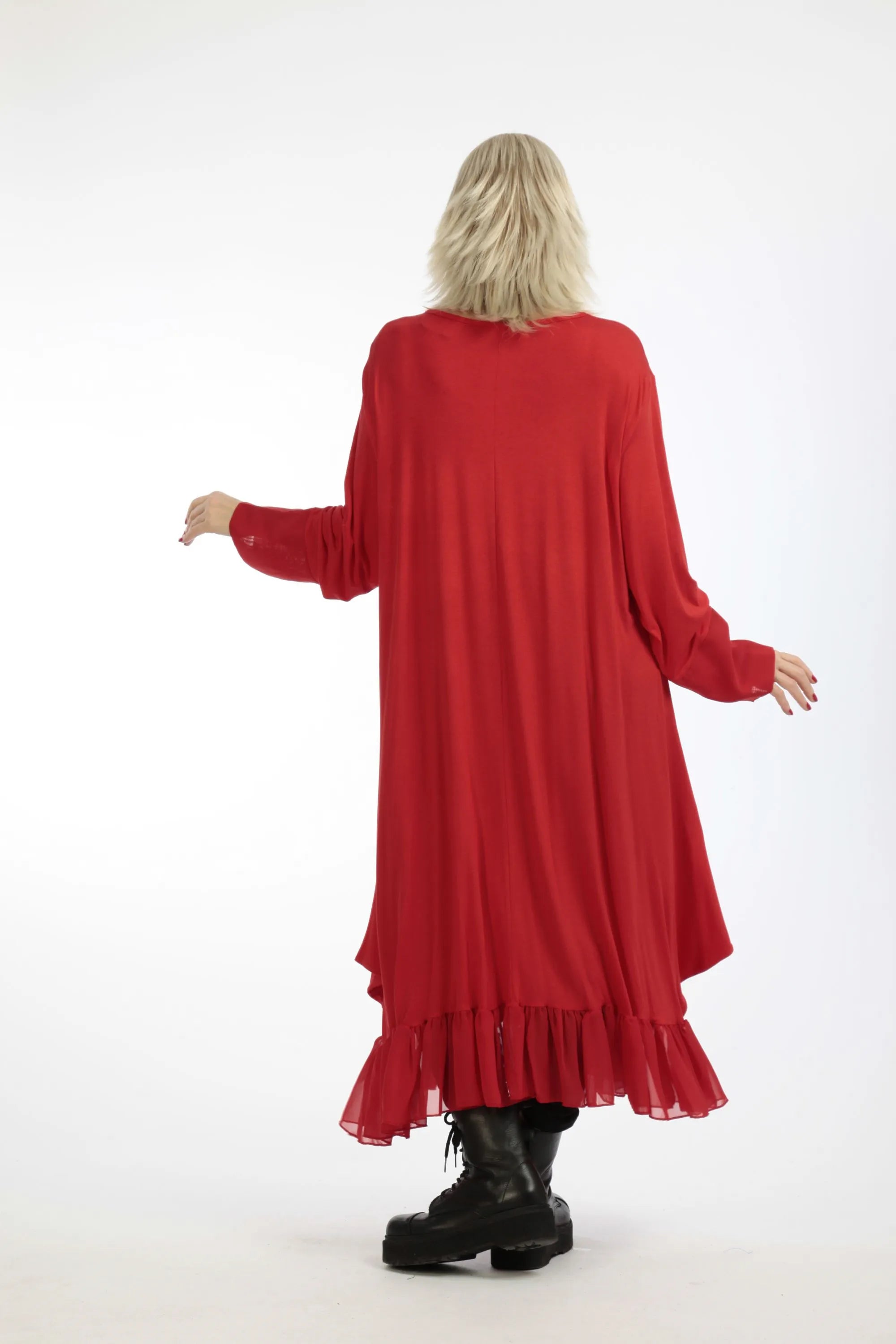  A-Form Kleid von AKH Fashion aus Viskose, 1197.05909, Rot, Schick, Modern, Bequem