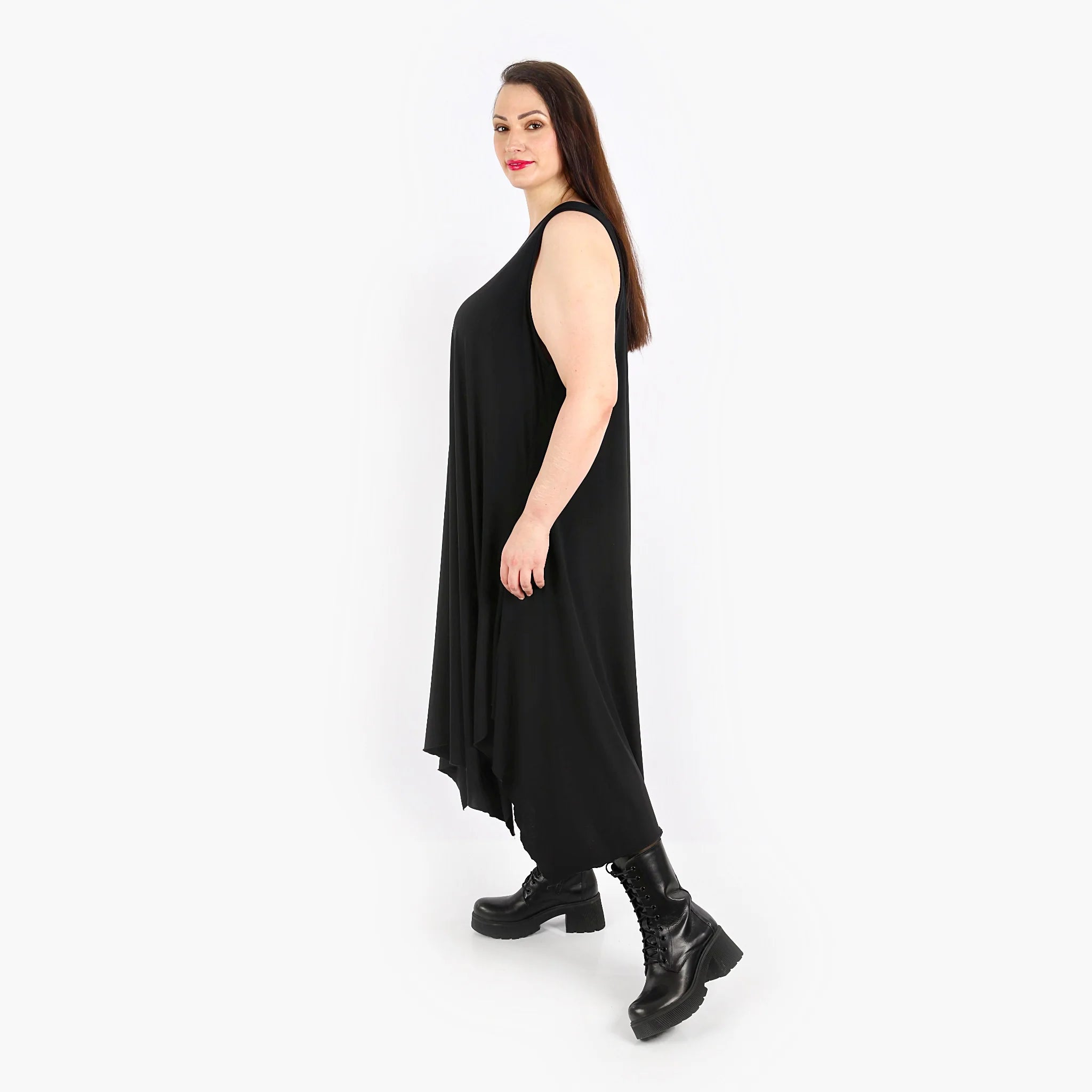  A-Form Tunika von AKH Fashion aus Materialmix, 1313.05927, Schwarz, Schick, Modern, Bequem