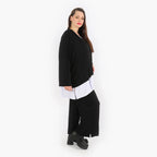  AKH Fashion Hose in gerader Form, aus Viskose, 1312.00225, Schwarz, Schick, Modern, Bequem