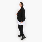 AKH Fashion Hose in gerader Form, aus Viskose, 1312.00225, Schwarz, Schick, Modern, Bequem