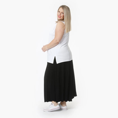  AKH Fashion Top in gerader Form, aus Viskose, 1312.00226, Weiß, Schick, Modern, Bequem