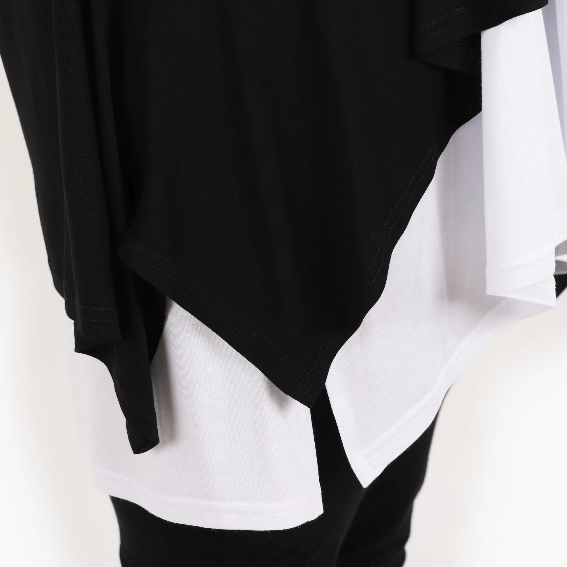  A-Form Shirt von AKH Fashion aus Viskose, 1312.01019, Schwarz, Unifarben, Schick, Modern