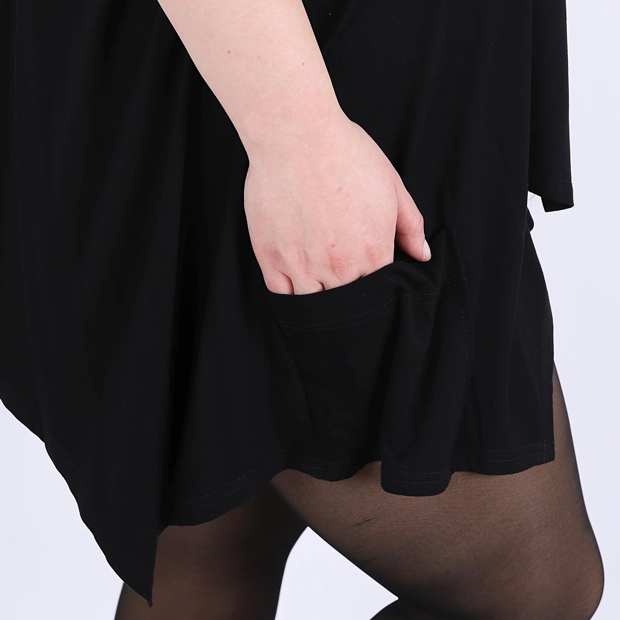  A-Form Tunika von AKH Fashion aus Viskose, 1312.03015, Schwarz, Schick, Modern, Bequem