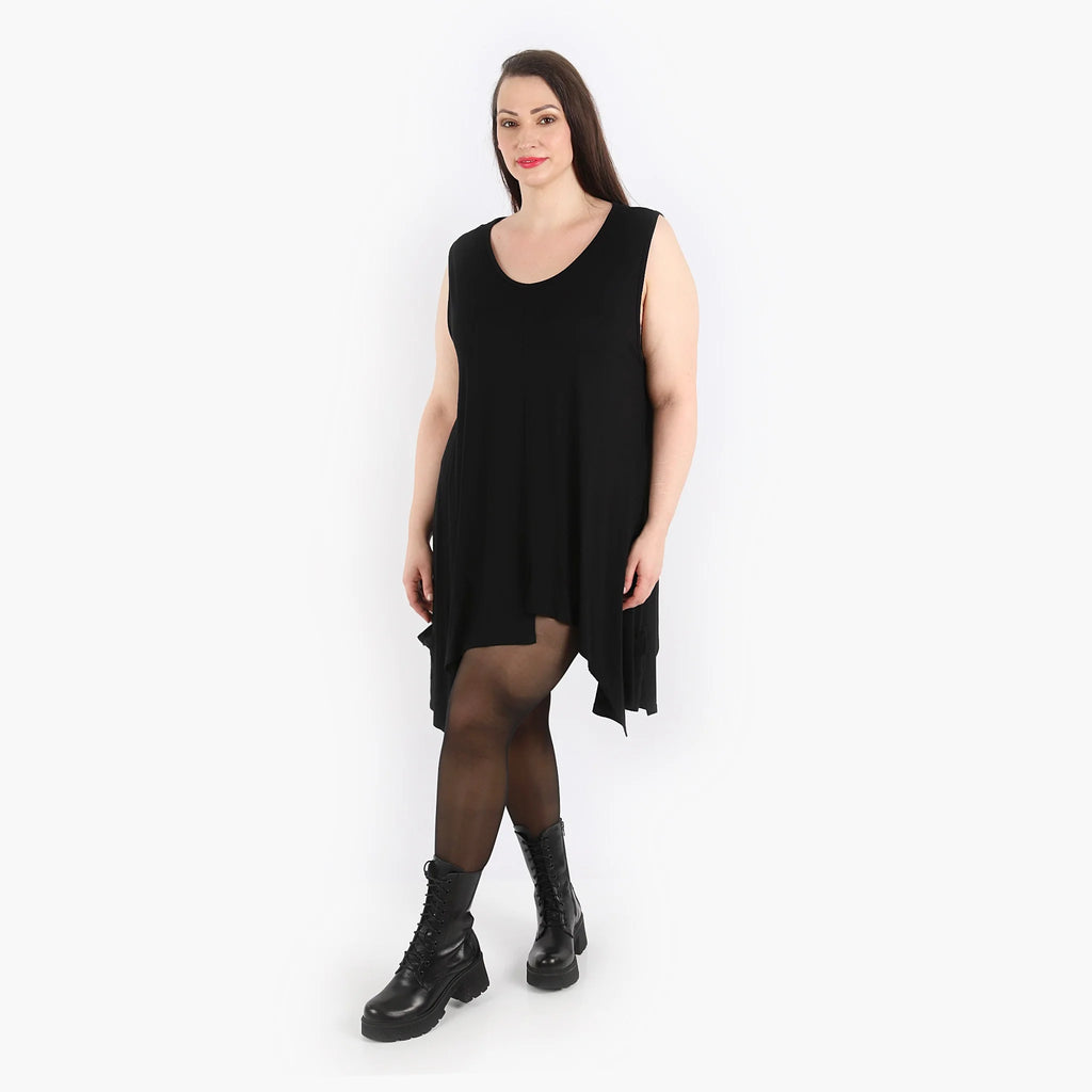  A-Form Tunika von AKH Fashion aus Viskose, 1312.03015, Schwarz, Schick, Modern, Bequem