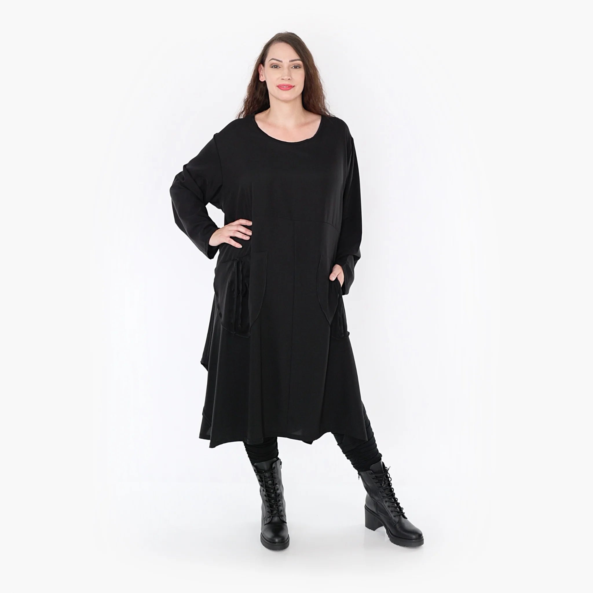 Ballonkleid von AKH Fashion aus Viskose, ausgefallene, zeitlose Lagenlook Mode