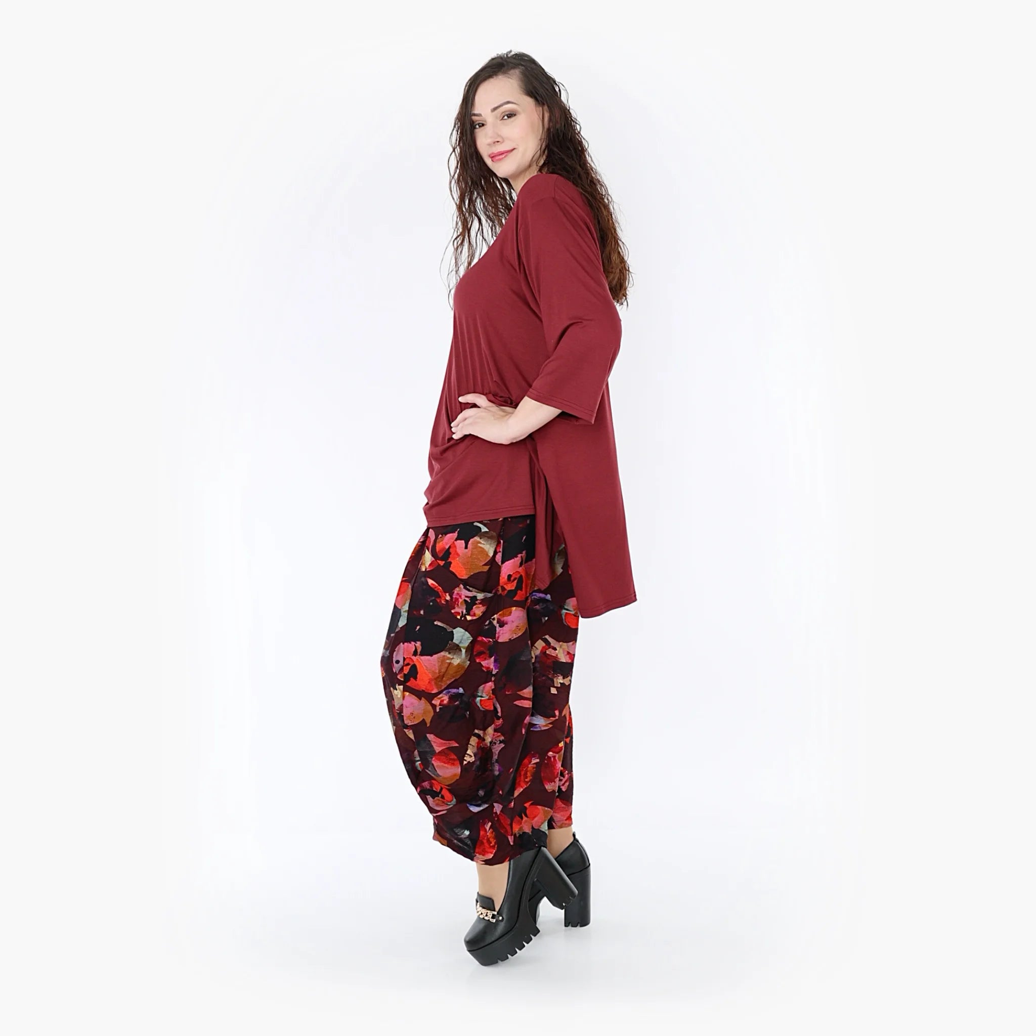 Ballonhose von AKH Fashion aus Viskose, ausgefallene, zeitlose Lagenlook Mode
