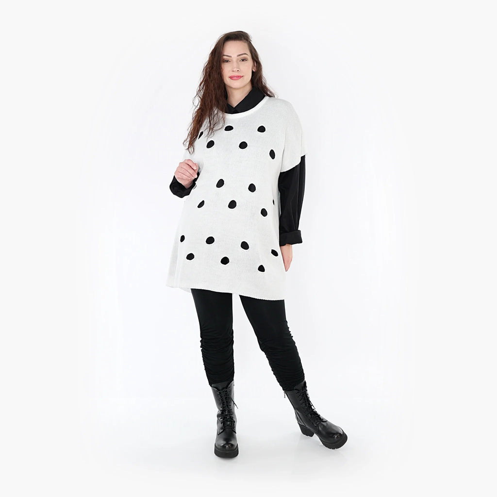  AKH Fashion Überwurf in kastiger Form, aus Baumwolle, 1337.02416, Weiß, Schick, Modern