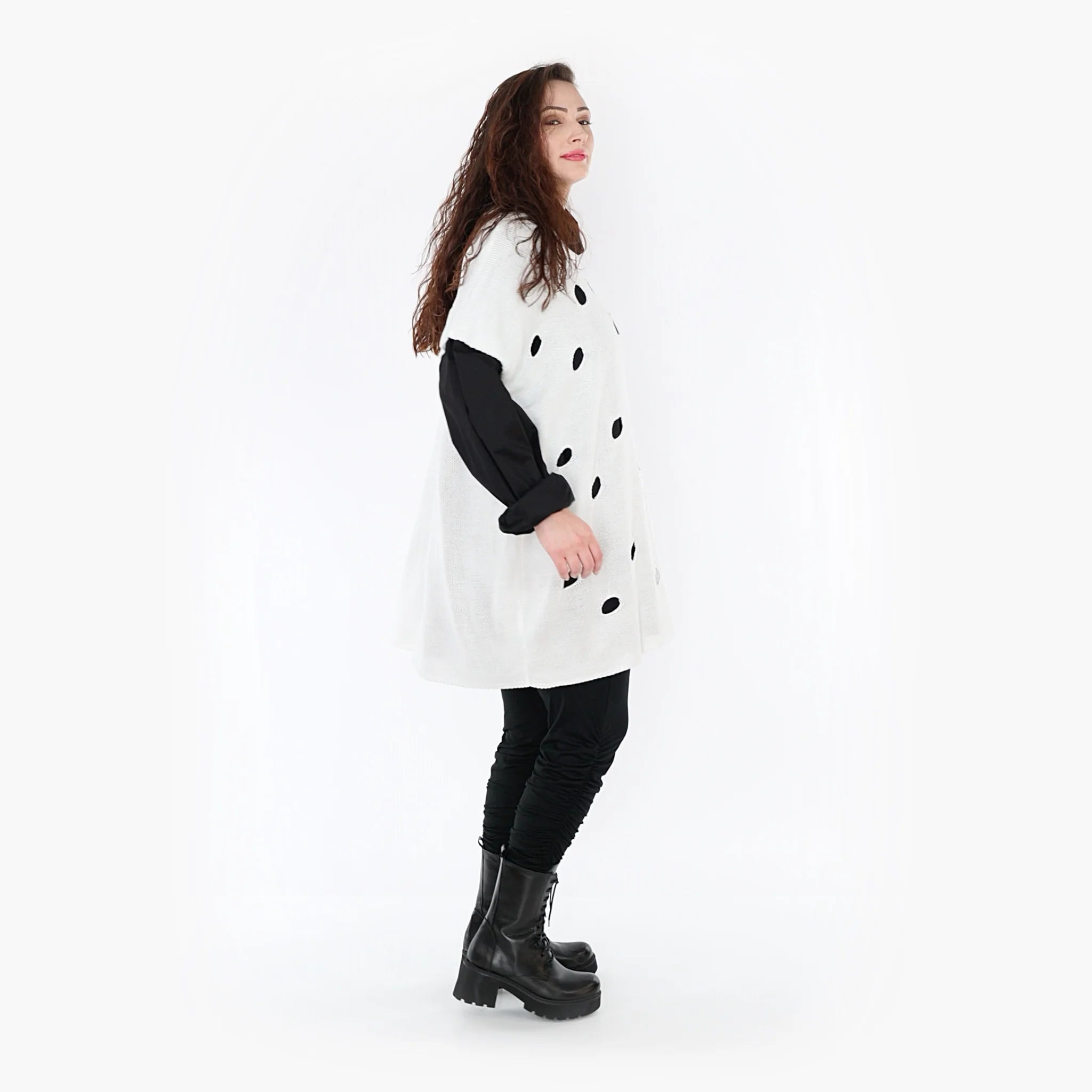  AKH Fashion Überwurf in kastiger Form, aus Baumwolle, 1337.02416, Weiß, Schick, Modern