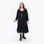  A-Form Kleid von AKH Fashion aus Viskose, 1340.06972, Schwarz, Schick, Modern, Bequem