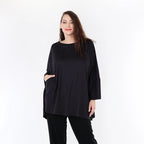 A-Form Shirt von AKH Fashion aus Viskose, ausgefallene, zeitlose Lagenlook Mode