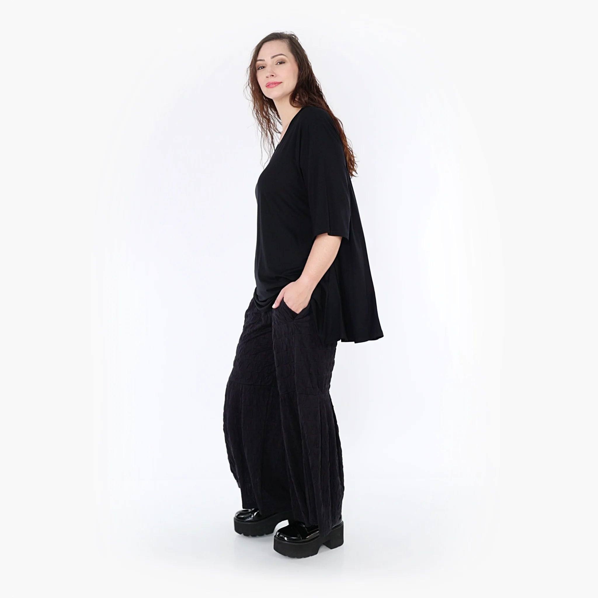  Ballonhose von AKH Fashion aus Viskose, 1341.06974, Schwarz, Schick, Modern, Bequem