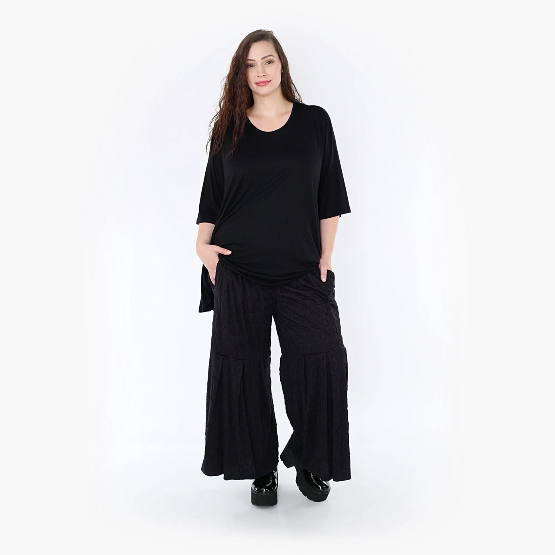  Ballonhose von AKH Fashion aus Viskose, 1341.06974, Schwarz, Unifarben, Schick, Modern