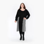  Ballonkleid von AKH Fashion aus Baumwolle, 1343.02333, Schwarz-Weiß, Schick, Modern