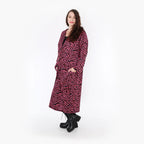  Ballonmantel von AKH Fashion aus Viskose, 1344.06976, Fuchsia-Schwarz, Schick, Modern
